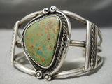 Important Vintage Native American Navajo Royston Turquoise Sterling Silver Bracelet Old-Nativo Arts