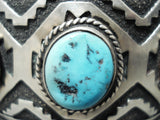 Important Vintage Native American Navajo Tony Singer Turquoise Sterling Silver Bracelet-Nativo Arts