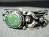 Albert Jake Astonishing Native American Navajo Carico Lake Turquoise Sterling Silver Bracelet-Nativo Arts