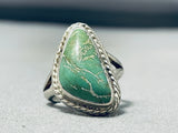 Magnificent Vintage Native American Navajo Royston Turquoise Sterling Silver Ring-Nativo Arts