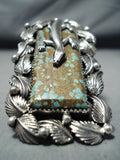 Beautiful San Felipe Native American 8 Turquoise Sterling Silver Gecko Ring-Nativo Arts