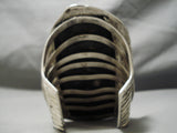 One Of The Biggest Vintage Native American Navajo Turquoise Sterling Silver Bracelet On Internet-Nativo Arts