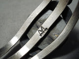 Awesome Henry Morgan Vintage Native American Navajo Royston Turquoise Sterling Silver Bracelet-Nativo Arts
