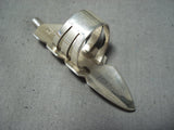 Spectacular Navajo Sterling Silver Feather Ring Native American-Nativo Arts
