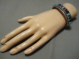 Incredible Vintage Native American Navajo Turquoise Sterling Silver Bracelet-Nativo Arts
