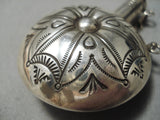 Detailed Completely Handmade Vintage Native American Navajo 3d Sterling Silver Flask Pendant-Nativo Arts