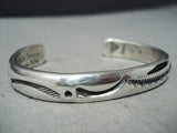 Important Vintage Native American Navajo Orville Tsinnie Sterling Silver Bracelet-Nativo Arts