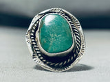 Older Vintage Native American Navajo Royston Turquoise Sterling Silver Ring-Nativo Arts