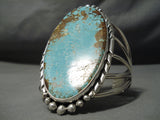 Tremendous San Felipe #8 Turquoise Sterling Silver Bracelet-Nativo Arts