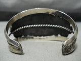 Beautiful Darlene Thomas Vintage Native American Navajo Turquoise Sterling Silver Bracelet-Nativo Arts