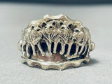 Wolfpack Wow!! Native American Navajo Sterling Silver Ring-Nativo Arts