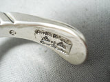 Authentic Orville Tsinnie Vintage Native American Navajo Sterling Silver Bracelet-Nativo Arts