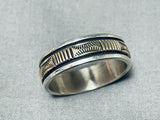 Spectacular Vintage Native American Navajo 14k Gold Sterling Silver Ring-Nativo Arts