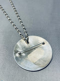 Astounding Vintage Native American Hopi Sterling Silver Necklace With Pendant/ Pin-Nativo Arts