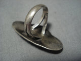 Big Big!! Vintage Native American Jewelry Navajo Royston Turquoise Sterling Silver Ring Old-Nativo Arts