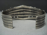 Big Big! Vintage Navajo Royston Turquoise Sterling Native American Jewelry Silver Bracelet-Nativo Arts