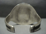 Big Bisbee!! Vintage Navajo Native American Jewelry jewelry Turquoise Sterling Silver Bracelet Old-Nativo Arts