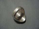 Big Men's Heavy 36 Grams Vintage Native American Jewelry Navajo Green Turquoise Sterling Silver Ring Old-Nativo Arts
