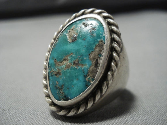 Men Silver Turquoise Stone Ring , Silver Large Square Ring , Ottoman Style  | eBay