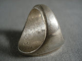 Big Vintage Navajo Dancing Kokopelli Sterling Native American Jewelry Silver Ring Old-Nativo Arts