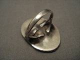 Big Vintage Zuni/ Navajo Bluejay Turquoise Native American Jewelry Silver Ring-Nativo Arts