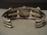 Bisbee Turquoise Vintage Navajo Native American Jewelry Silver Bracelet Old-Nativo Arts