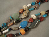Bizarre & Interesting Vintage Navajo Native American Jewelry jewelry Turquoise Necklace-Nativo Arts