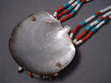 Bizarre Vintage Santo Domingo Turquoise Shell Necklace Old-Nativo Arts