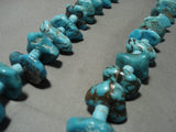 Boulders Of Turquoise Vintage Santo Domingo/ Navajo Native American Jewelry jewelry Heishi Necklace-Nativo Arts