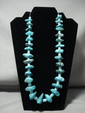 Boulders Of Turquoise Vintage Santo Domingo/ Navajo Native American Jewelry jewelry Heishi Necklace-Nativo Arts