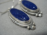 Breathtaking Native American Navajo Jeanette Dale Sterling Silver Earrings-Nativo Arts