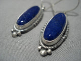 Breathtaking Native American Navajo Jeanette Dale Sterling Silver Earrings-Nativo Arts