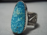 Breathtaking Vintage Navajo Turquoise Sterling Silver Native American Ring-Nativo Arts
