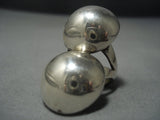Bulbous Huge Vintage Navajo Sterling Native American Jewelry Silver Ring Old-Nativo Arts