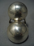 Bulbous Huge Vintage Navajo Sterling Native American Jewelry Silver Ring Old-Nativo Arts