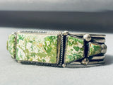 The Best Vintage Native American Navajo Al Jake Damale Turquoise Sterling Silver Bracelet-Nativo Arts