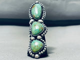 Unbelievable Native American Navajo Royston Turquoise Sterling Silver Ring-Nativo Arts