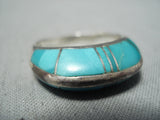 Gorgeous Vintage Native American Navajo Royston Turquoise Sterling Silver Ring-Nativo Arts