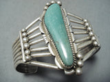 Nez Vintage Native American Navajo Royston Turquoise Sterling Silver Bracelet-Nativo Arts