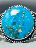 Important Verdy Jake Vintage Native American Navajo Turquoise Sterling Silver Bracelet-Nativo Arts