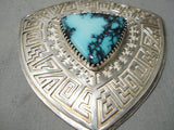 Best Vintage Native American Navajo Hank Whitethorne Turquoise Sterling Silver Necklace-Nativo Arts