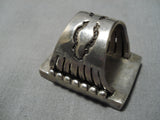 Amazing Vintage Navajo Turquoise Native American Sterling Silver Ring-Nativo Arts