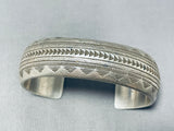 Noteworthy Vintage Native American Navajo Sterling Silver Bracelet-Nativo Arts