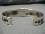 Striking Vintage Native American Navajo Pilot Mountain Turquoise Sterling Silver Bracelet-Nativo Arts