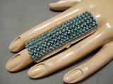 One Of The Longest Zuni Turquoise Sterling Silver Native American Ring!!-Nativo Arts