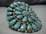Exceptional Vintage Navajo Turquoise Sterling Silver Native American Ring-Nativo Arts