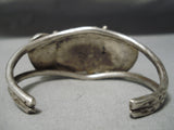 Amazing Vintage Native American Navajo Turquoise Sterling Silver Bracelet Old-Nativo Arts