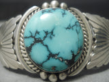 Important Last Chance Turquoise Mine Vintage Native American Navajo Sterling Silver Bracelet-Nativo Arts