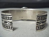 Important Sunny Reeves Native American Navajo Damale Turquoise Sterling Silver Bracelet-Nativo Arts