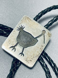 Rare Vintage Spanish/ Native American Navajo Sterling Silver Bolo Signed-Nativo Arts